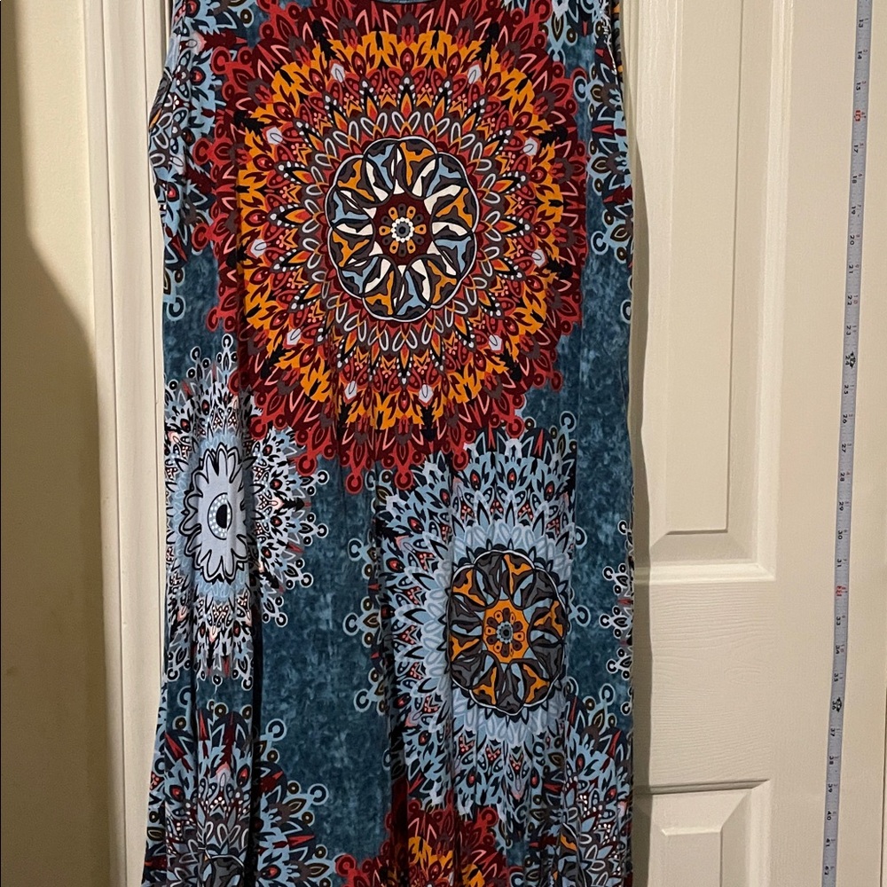 Amazon Women's Midi Dress - Multicolor Mandala Design - Picture 10 of 10